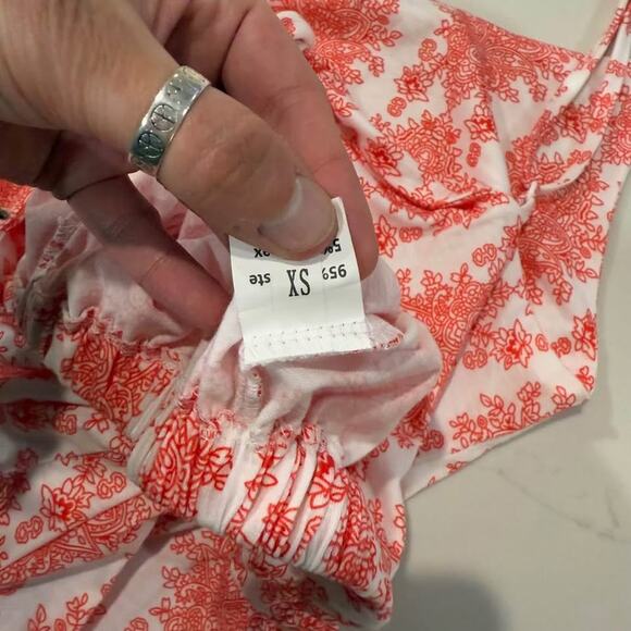 Boho Inspired Tie Back Sleeveless Pink Short Romper Women's XS Summer Vacation - Picture 7 of 8